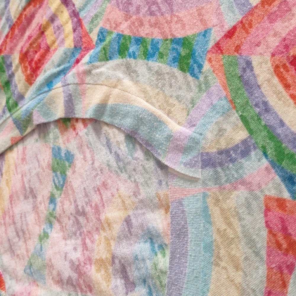 Before + Again Small Geo Print Short Sleeve T-Shirt - Picture 10 of 12